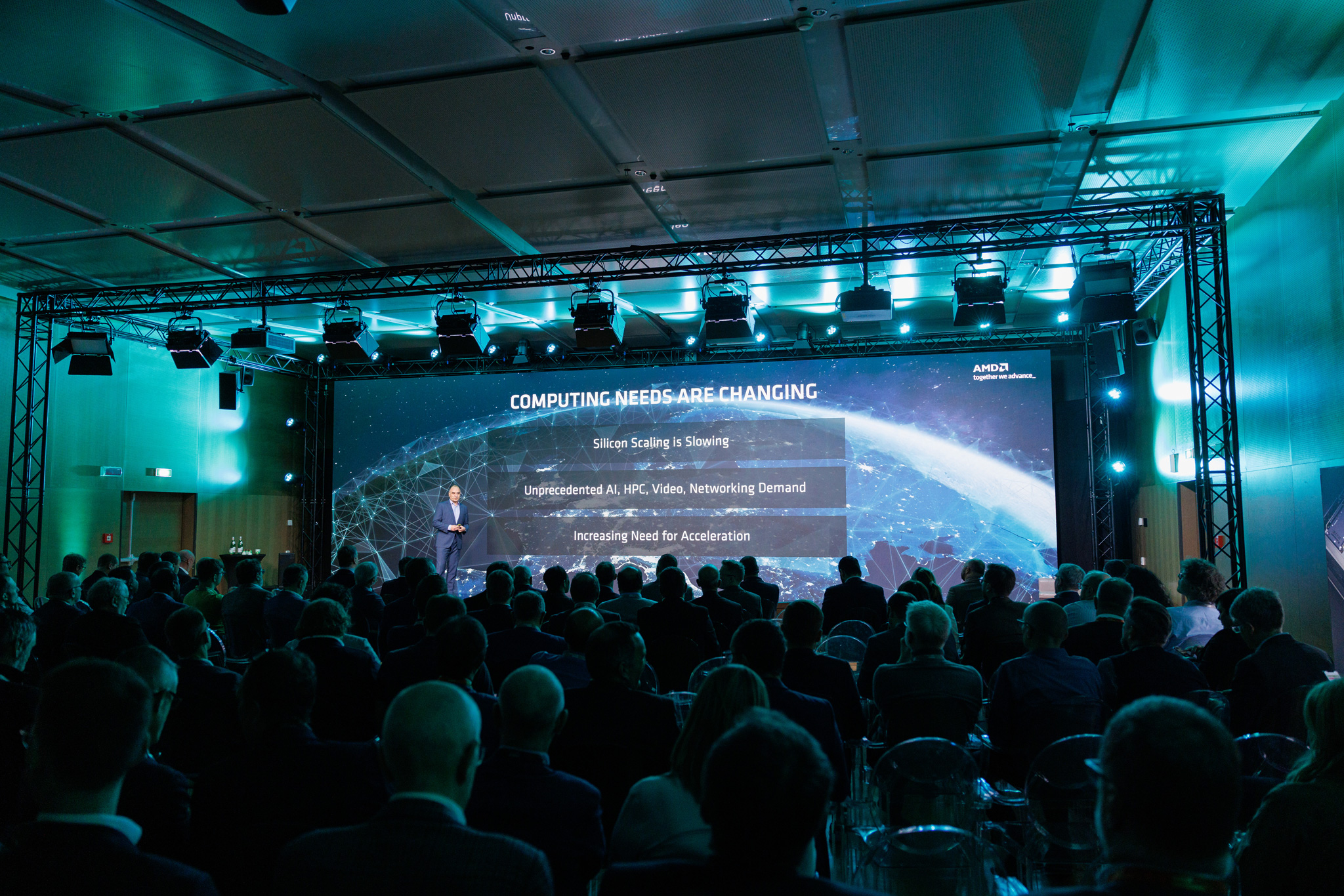 foto evento AMD foto degli spettatori all'evento amd