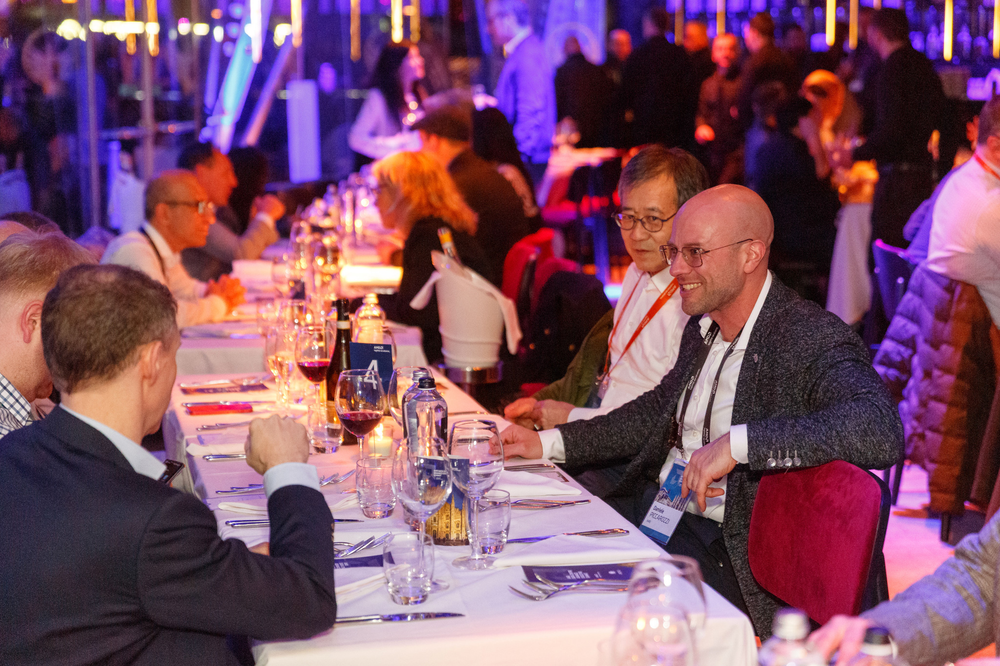 foto evento AMD foto della cena dell'evento AMD
