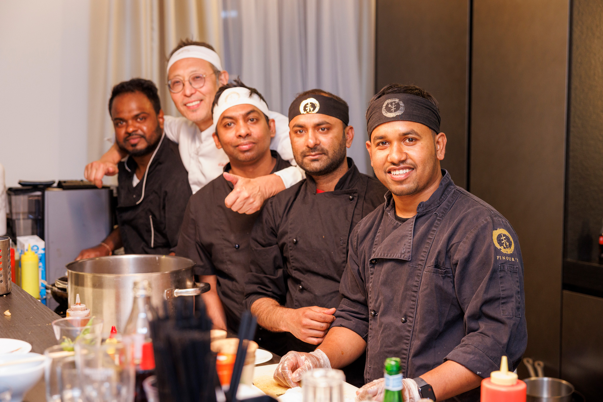 foto degli chef all'evento di karl lagerfeld
