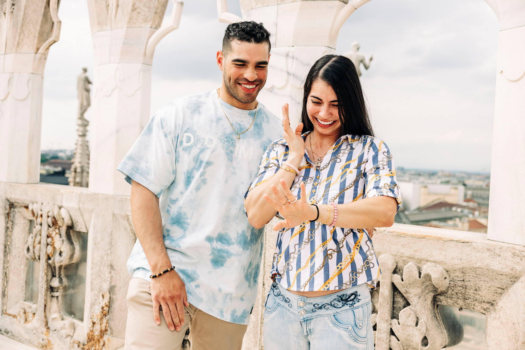 Servizio fotografico di una proposta di matrimonio a Milano