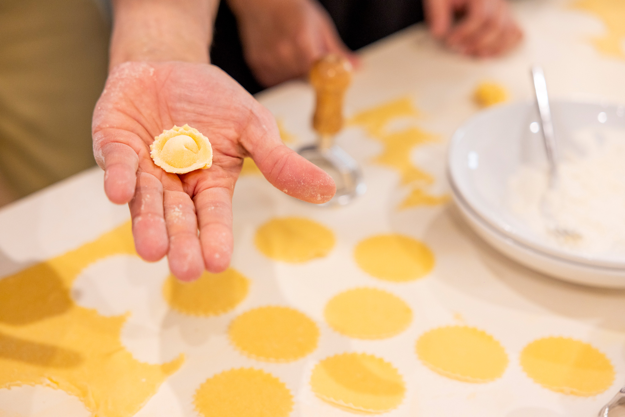 Servizio fotografico di reportage di un'esperienza gastronomica