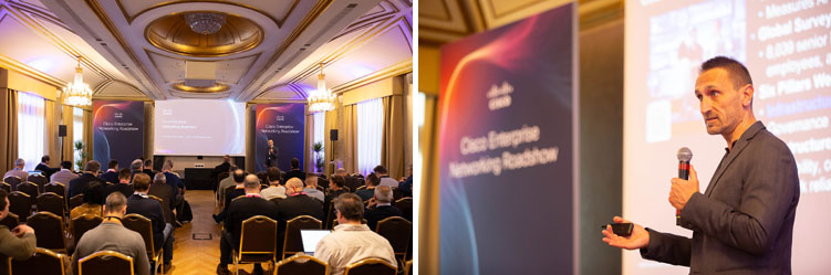event business photography Cisco evento aziendale networking roadshow Westin Palace Milano
