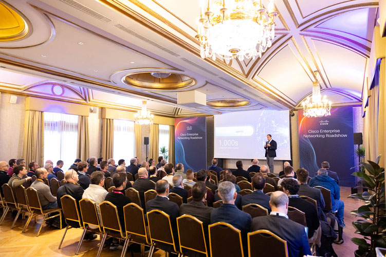 event business photography Cisco evento aziendale networking roadshow Westin Palace Milano