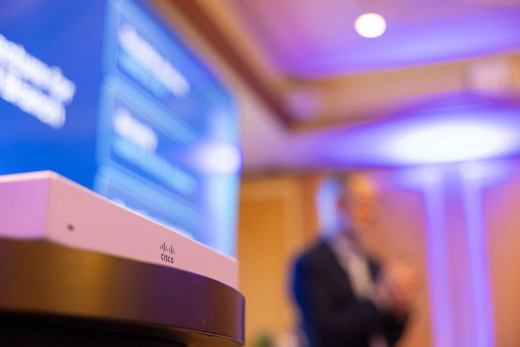event business photography Cisco evento aziendale networking roadshow Westin Palace Milano