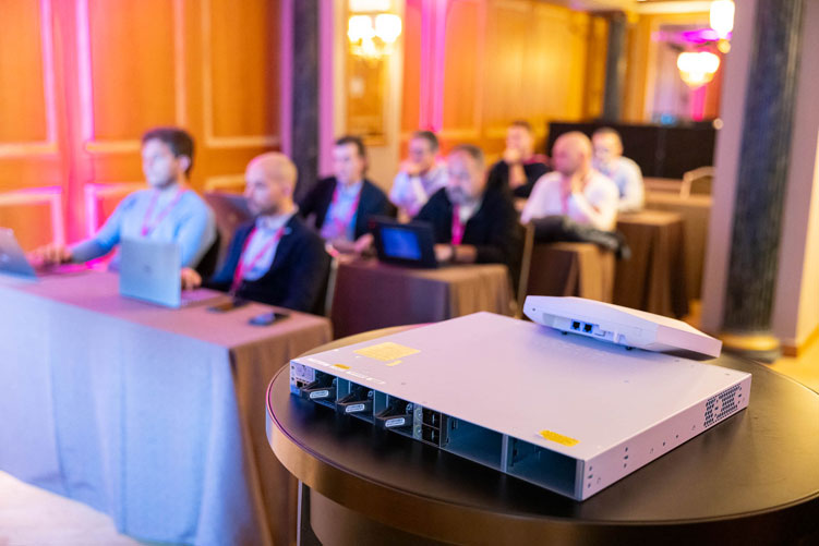 event business photography Cisco evento aziendale networking roadshow Westin Palace Milano