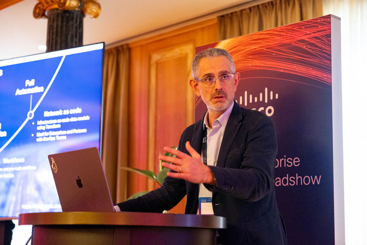 event business photography Cisco evento aziendale networking roadshow Westin Palace Milano